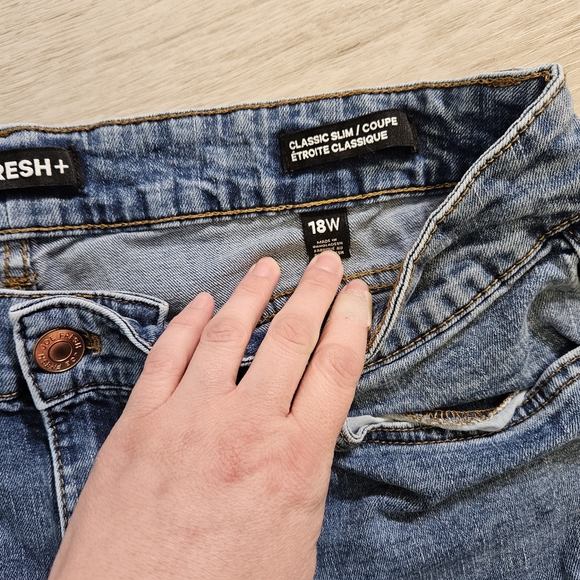 Blue Classic Slim Fit Jeans - Plus Size (18W) - Picture 4 of 5